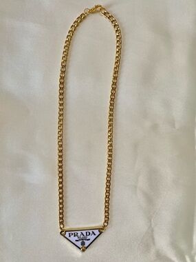 Prada Cuban Link Gold Toned Chain